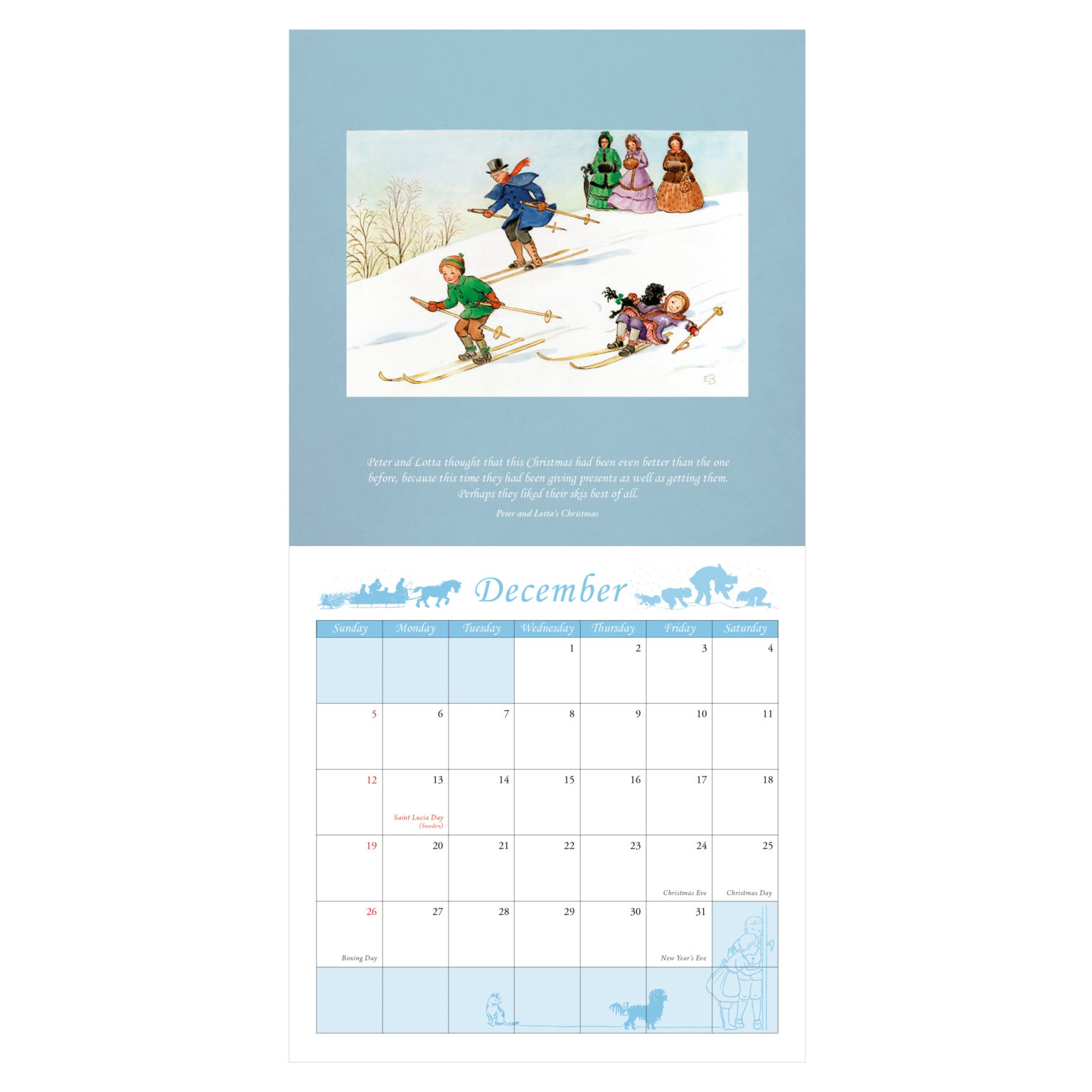 Elsa Beskow Calendar 2021 Floris Books BlogFloris Books Blog