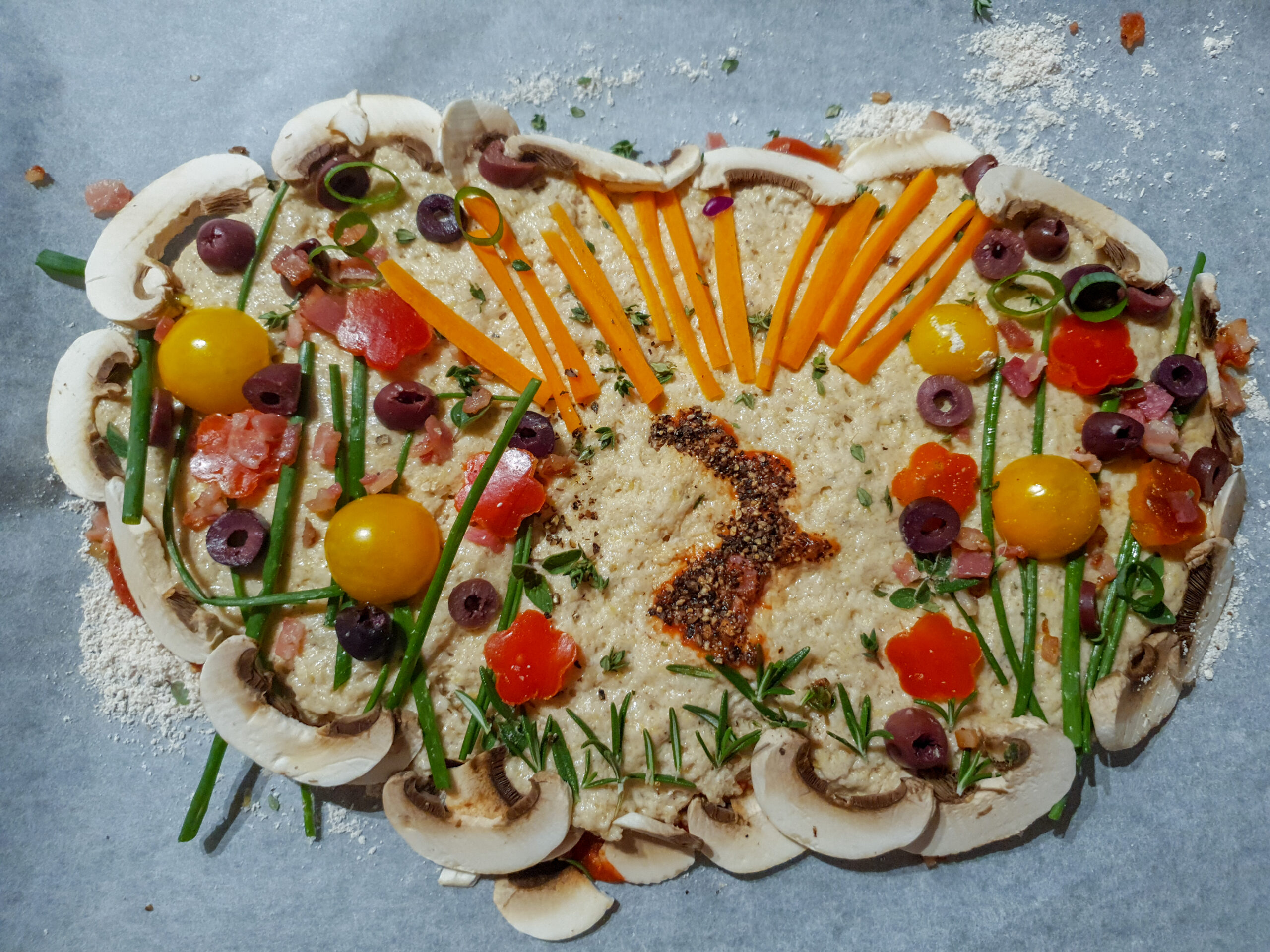 Summer Veg, Cauliflower Pizza Dough (gluten-free) - Floris Books 