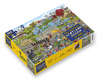 Illustrated by Moreno Chiacchiera - The Awesome Scotland Jigsaw for Kids: 300 piece puzzle