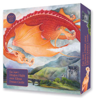 Illustrated by Kate Leiper - Dragon Flight over Eilean Donan Castle: 1000-piece jigsaw